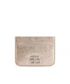 Balenciaga Monaco Logo-plaque Card Holder In Nude