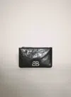 Balenciaga Monaco Long Cardholder In Black