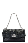 Balenciaga Monaco Medium Chain Bag In Black