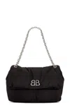 Balenciaga Monaco Medium Chain Bag In Black