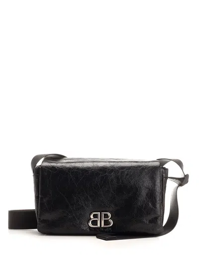Balenciaga Monaco Messenger Crossbody Bags Black