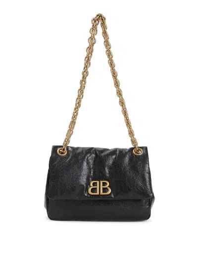 Balenciaga Monaco Mini Bag In Black