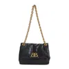 Balenciaga Calf Leather Shoulder Bag With Gold-tone Chain Strap