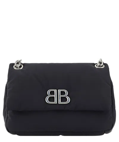 Balenciaga Monaco Mini Shoulder Bag In Black