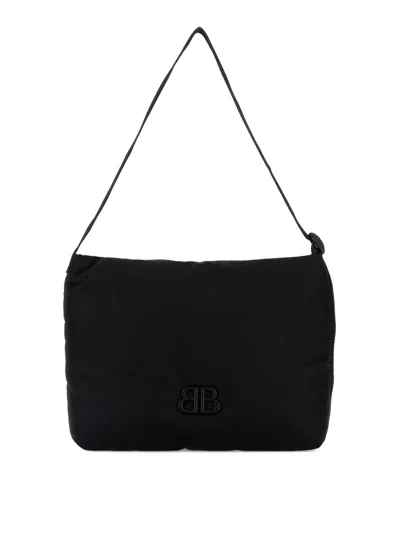 Balenciaga Monaco Padded Shoulder Bag In Black