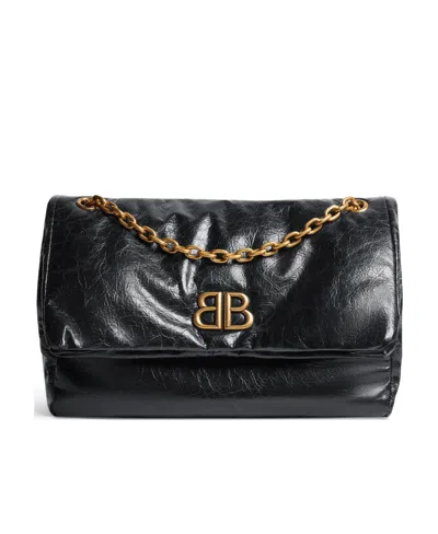 BALENCIAGA BALENCIAGA MONACO MEDIUM CHAIN SHOULDER BAG