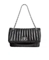 Balenciaga Monaco Quilted Shoulder Bag In Black