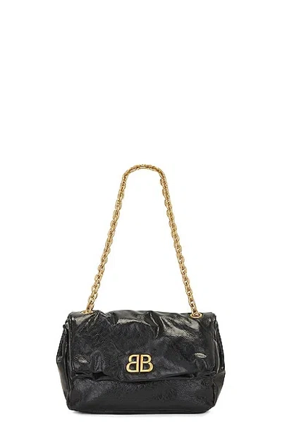Balenciaga Monaco Small Chain Bag In Black