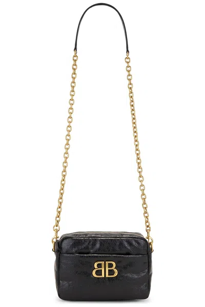 Balenciaga Black Monaco Xs Camera Bag In 1000 Black