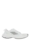 Balenciaga White Cowskin And Polyester Monday Shoe Sneakers
