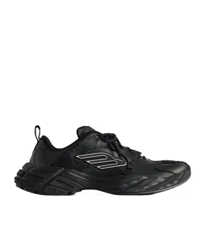 Balenciaga Monday Lace-up Sneakers In Black