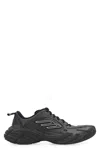 Balenciaga Monday Leather And Fabric Low-top Sneakers In Black