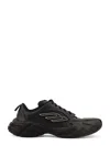 Balenciaga Monday Low-top Leather Sneakers In Black