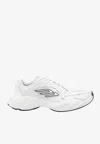 Balenciaga White Cowskin And Polyester Monday Shoe Sneakers