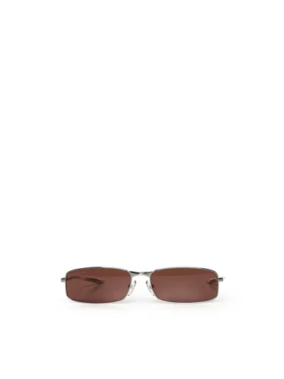 Balenciaga Monday Rec Sunglasses In Brown