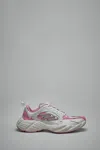 Balenciaga White Leather Monday Sneakers In Pink