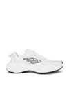 Balenciaga White Sneakers With Black Accents In White