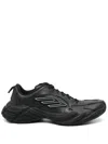 Balenciaga Monday 3b Sports Icon Leather Sneakers In Black