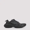 Balenciaga Monday Leather And Fabric Low-top Sneakers In Black