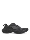 Balenciaga Monday Leather And Fabric Low-top Sneakers In Black