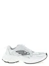 Balenciaga White Cowskin And Polyester Monday Shoe Sneakers In White