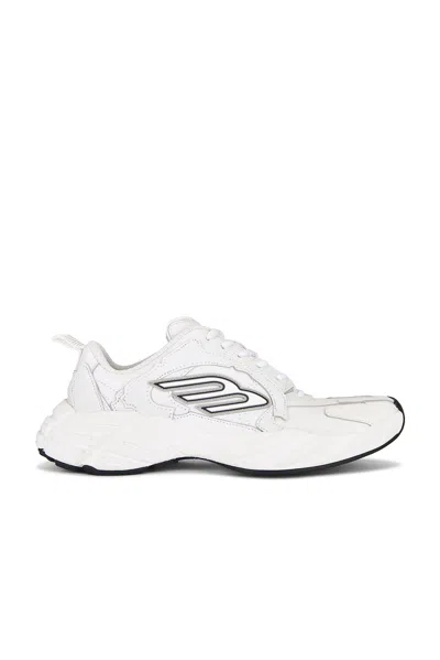 Balenciaga White Cowskin And Polyester Monday Shoe Sneakers