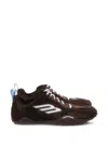 Balenciaga Women Brown Canvas And Corduroy Monday Ultra Sneakers