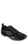 Balenciaga Black Canvas And Corduroy Monday Ultra Sneakers In Black