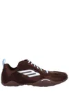 Balenciaga Women Brown Canvas And Corduroy Monday Ultra Sneakers In Brown