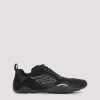 Balenciaga Black Canvas And Corduroy Monday Ultra Sneakers In Black