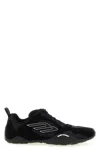 Balenciaga Black Canvas And Corduroy Monday Ultra Sneakers In Black