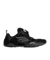 Balenciaga Black Canvas And Corduroy Monday Ultra Sneakers In Black