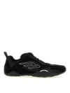 Balenciaga Black Canvas And Corduroy Monday Ultra Sneakers In Black