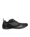 Balenciaga Black Canvas And Corduroy Monday Ultra Sneakers In Black