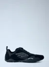 Balenciaga Black Canvas And Corduroy Monday Ultra Sneakers In Black