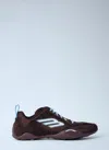 Balenciaga Women Brown Canvas And Corduroy Monday Ultra Sneakers In Brown