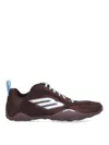 Balenciaga Women Brown Canvas And Corduroy Monday Ultra Sneakers In Brown