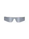 Balenciaga Mono Rectangle Sunglasses In Silver