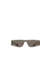 Balenciaga Mono Rectangular-frame Sunglasses In Green