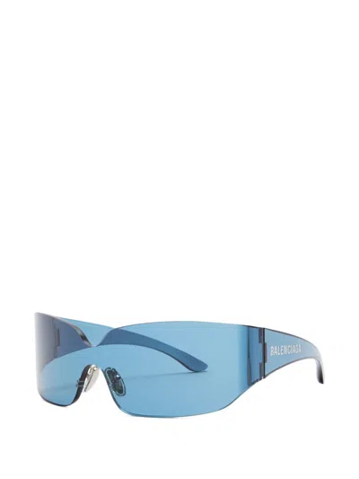 Balenciaga Mono Sunglasses In Blue