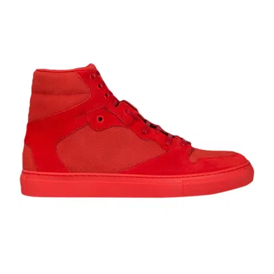 Pre-owned Balenciaga Monochrome Nubuck High 'rouge' | Red | Men's Size 43