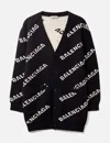 Balenciaga Monogram Cardigan In Black