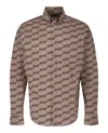 Balenciaga Monogram Long Sleeve Shirt In Neutral