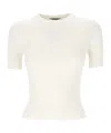 Balenciaga Women Open-knit Wool Top In White