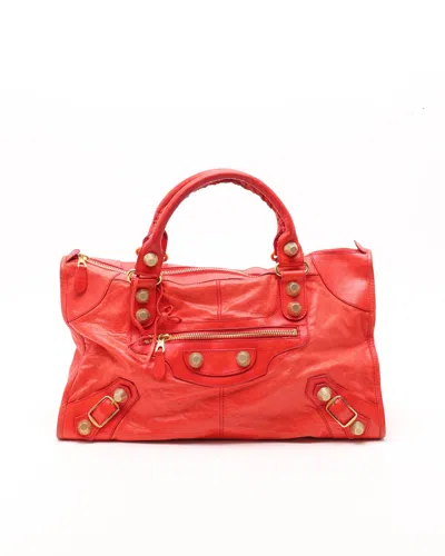 Balenciaga Motocross Giant Part Time Bag In Blue