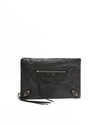 Balenciaga Motocross Laptop Case/pouch, 13 In In Black
