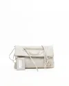 Balenciaga Motocross Metallic Edge Envelope Clutch Bag In Gray