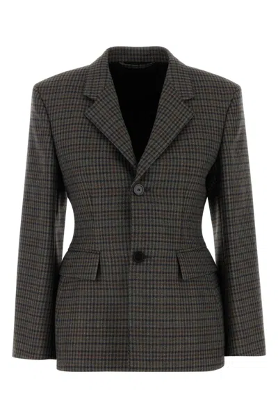BALENCIAGA MULTI COLOR SINGLE BREASTED BLAZER