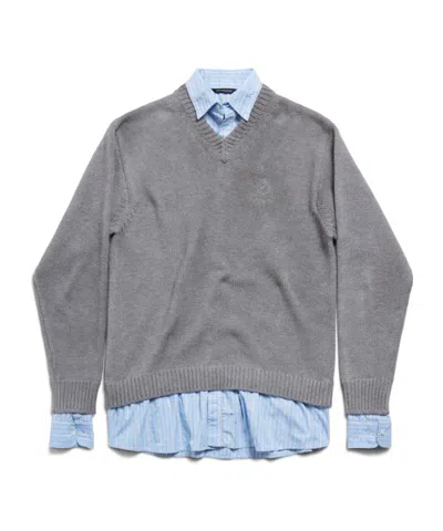 BALENCIAGA BALENCIAGA LAYERED OVERSIZED SWEATER