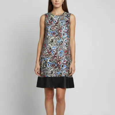 Pre-owned Multicolor Abstract Print Satin Asymmetric Mini Dress S from The Luxury Closet
